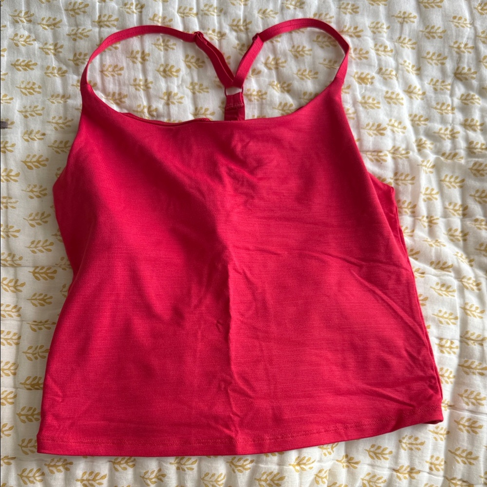 Outdoor voices red workout tank top